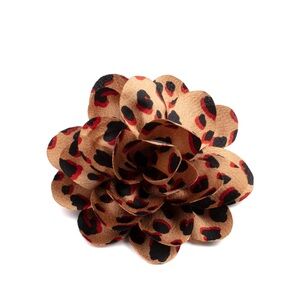Leopard Print Floral Hair bow